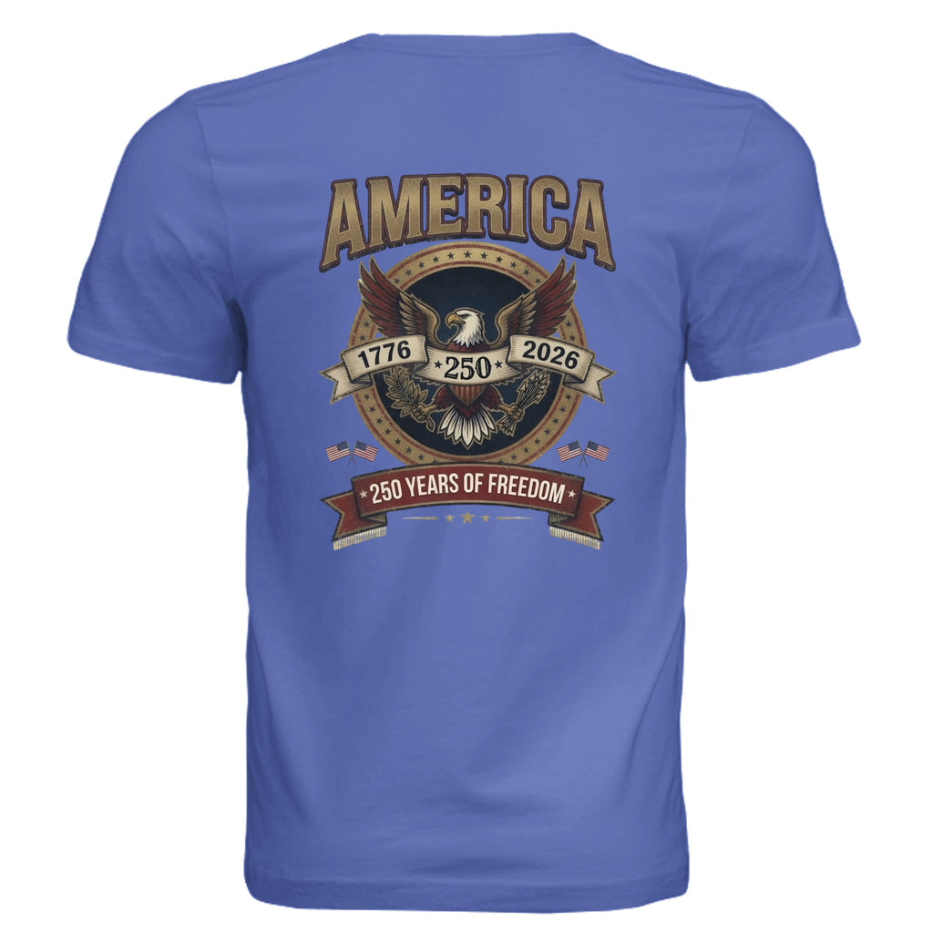 Solid True Royal Triblend - 3413C - BACK