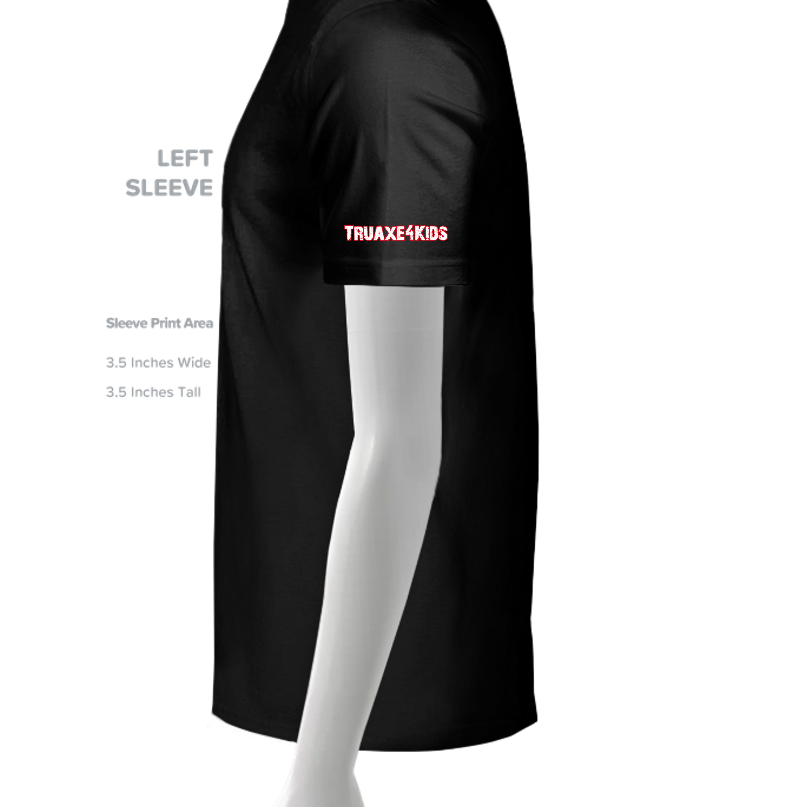 SLD BLK TRIBLEND - 3413C - SLEEVE_LEFT