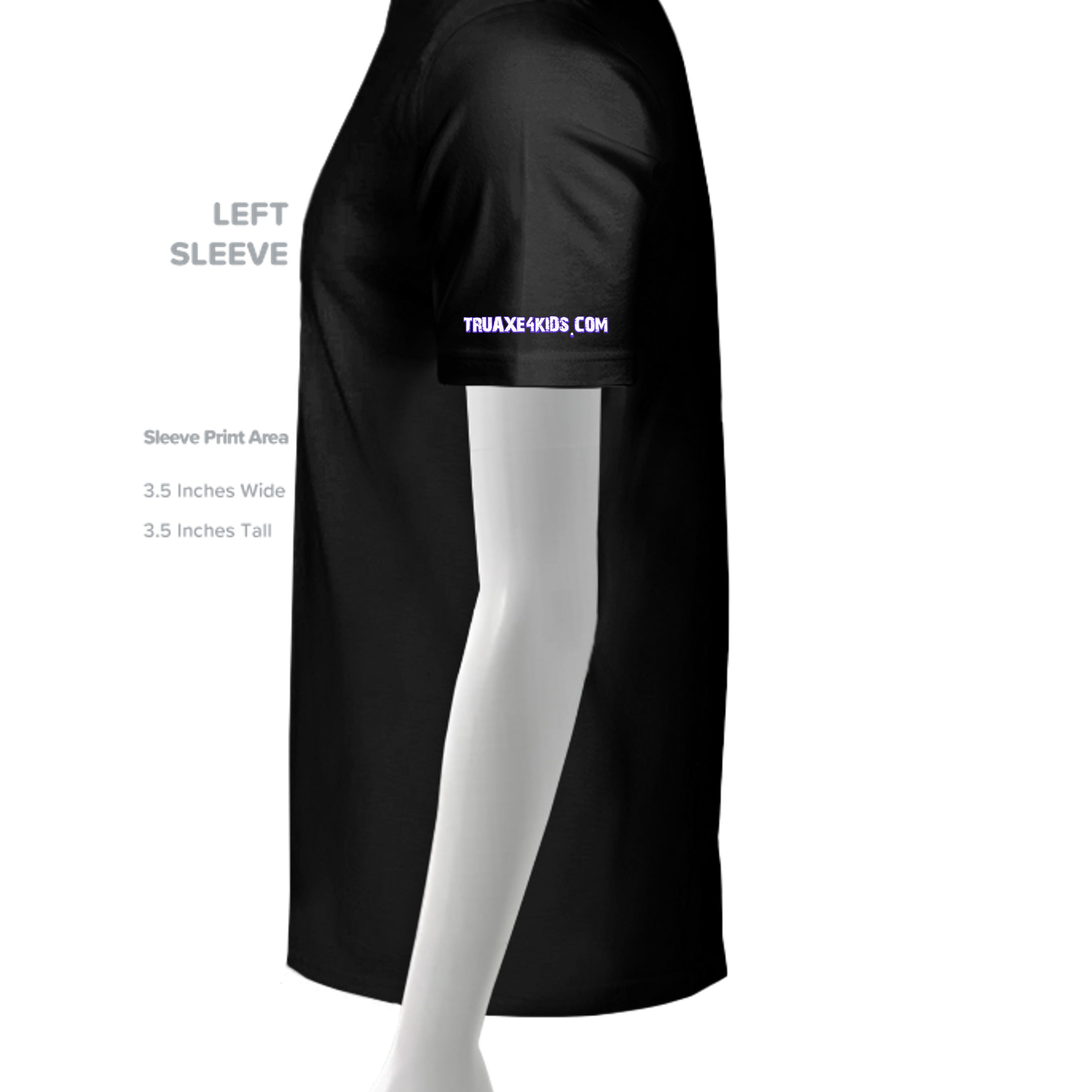 SLD BLK TRIBLEND - 3413C - SLEEVE_LEFT